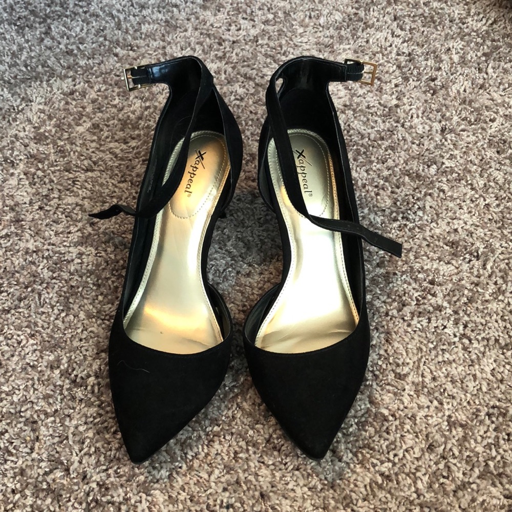 black high heels